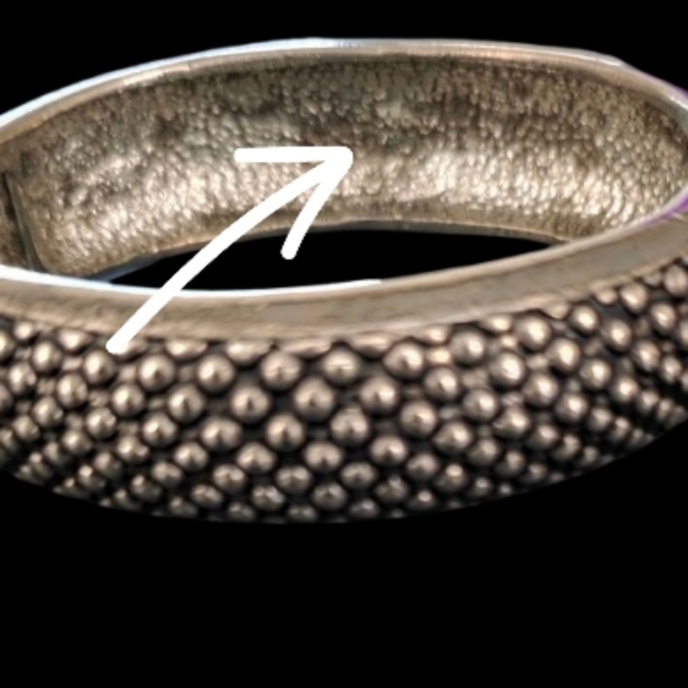 π£ Vintage Set Cable Cut Bold Silver/Gold Tone Cuff 1 Necklace & Bracelets x3 π - Picture 8 of 13